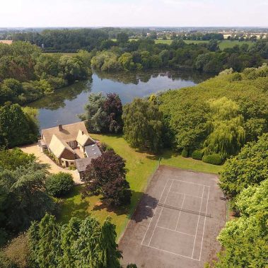 Tennis Court House & Lake