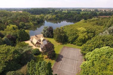 Tennis Court House & Lake